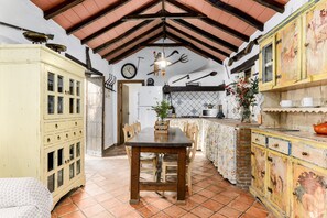 Dining - Vacation Home "Cortijo Rural Las Aves" with Shared Pool & Shared Garden (jimena de la frontera)