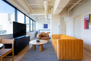 City Studio (Self Check-in with Virtual Front Desk) | Living area | 40-inch flat-screen TV with digital channels, TV