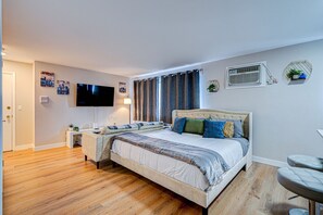 1 bedroom, iron/ironing board, travel crib, free WiFi