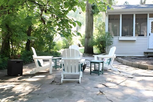 400 FT From Lake Michigan, Golf Cart, Fire Pit