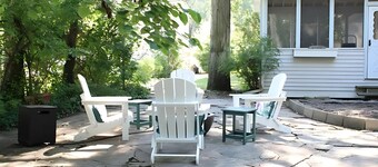 400 FT From Lake Michigan, Golf Cart, Fire Pit