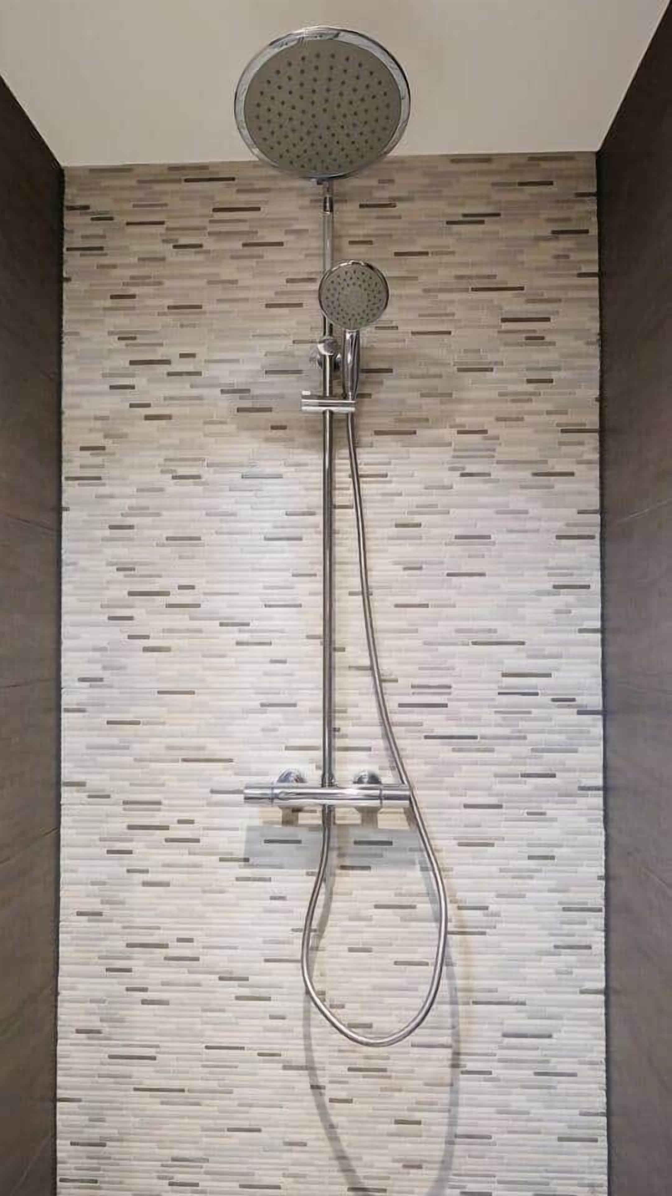 Shower, hair dryer