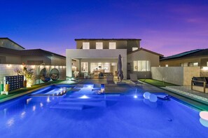 Una piscina riscaldata