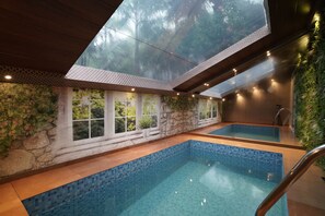 Honeymoon suite with private pool and open sky-roof | Private pool - Siddhant Hill Resort (Murud)