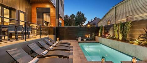 A heated pool