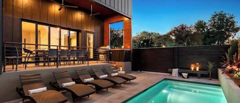 A heated pool