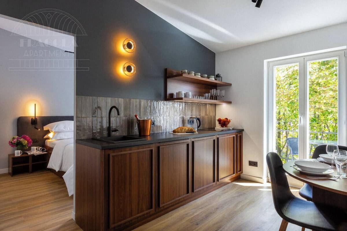 Design Apartment, Non Smoking, Balcony | Living area