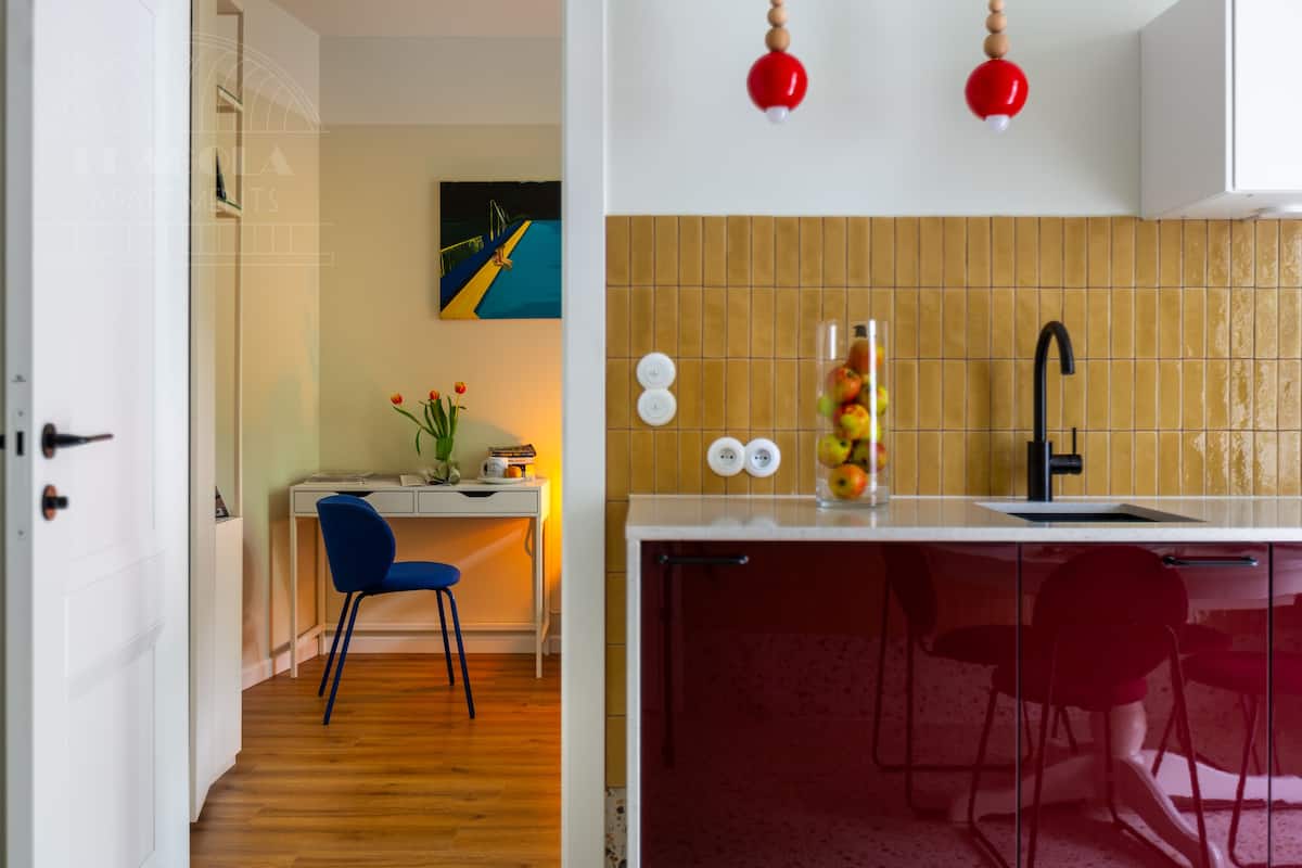 Design Apartment, 2 Bedrooms, Non Smoking, Balcony | Living area | 50-inch Smart TV with cable channels, Netflix, streaming services