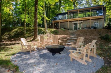 Firepit and cottage