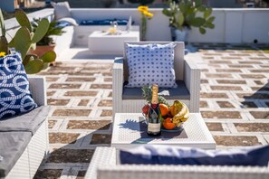 Ferienhaus, 2 Schlafzimmer, Raucher, Balkon | Unterkunftsgelände