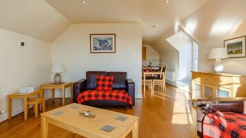 Een flatscreentelevisie