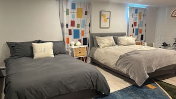 1 bedroom, iron/ironing board, travel crib, free WiFi