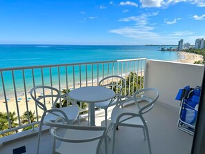 Outdoor dining - Beachfront 3 Bdrm Gem in Isla Verde Walk 2 Eat (Carolina)