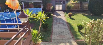 Holiday home with pool, air conditioning and WLAN near the beach