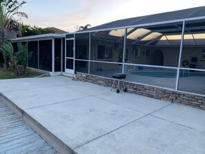 A heated pool