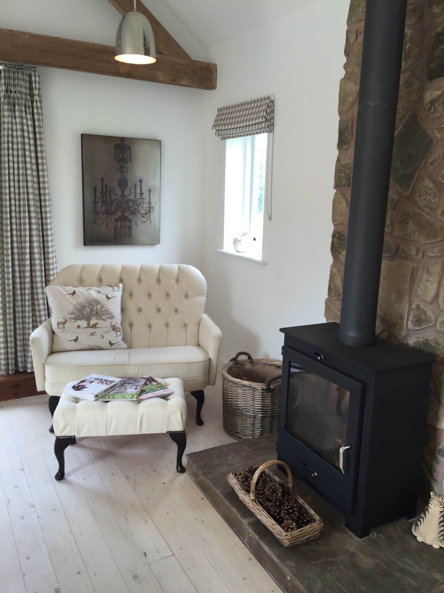 Smart-tv en een open haard