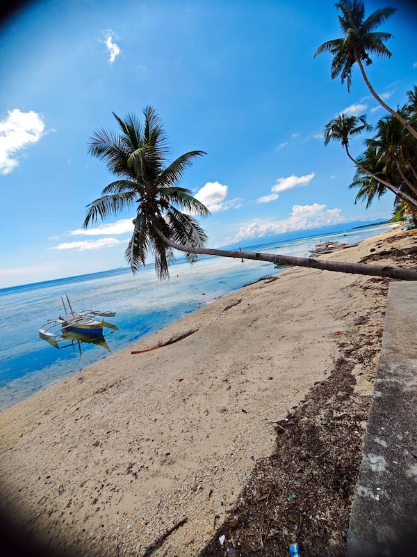 On the beach, white sand, snorkelling, kayaking