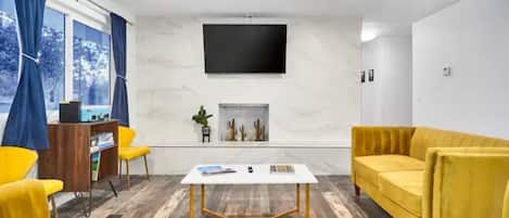 Smart TV, video games, table football, ping pong