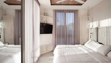 3 chambres, bureau, fer et planche Ă repasser, lit parapluie