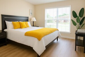 1 غرفة نوم ومكواة/لوح كي وواي فاي وملاءات أسرّة