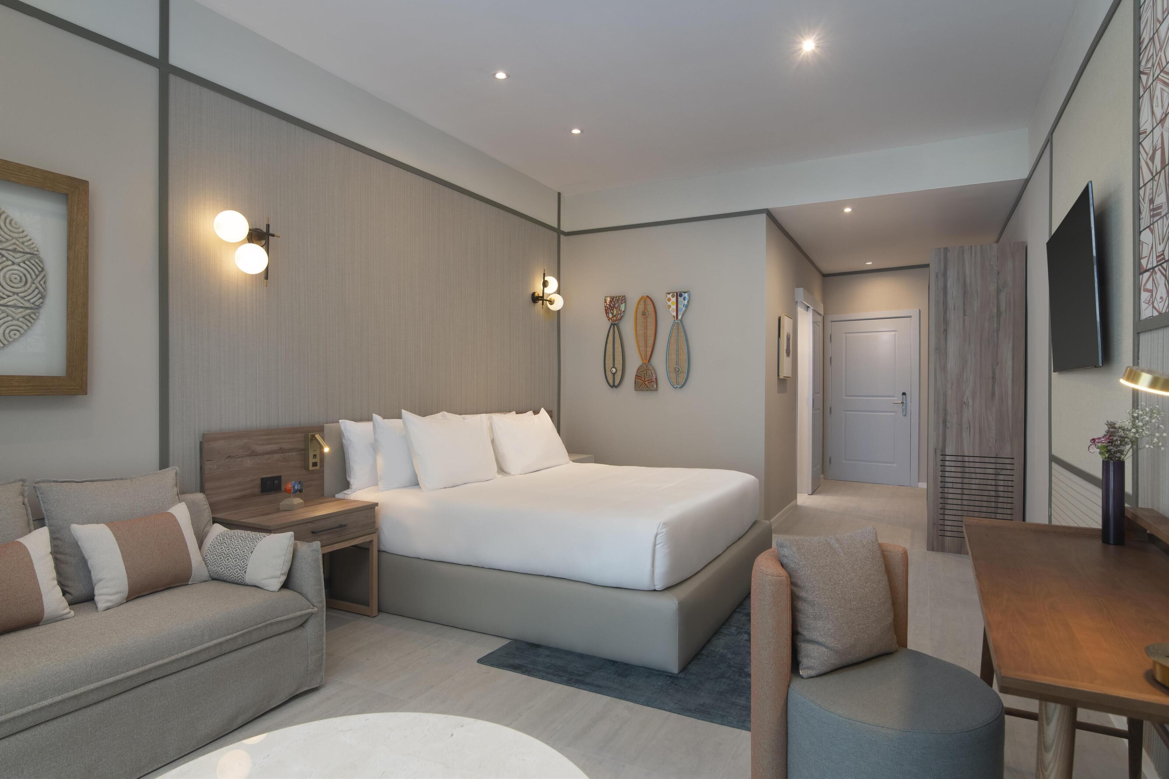 고급 침구, 오리/거위털 이불, 메모리폼 침대, 미니바