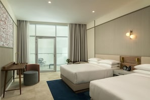 Premium bedding, down duvets, memory-foam beds, minibar