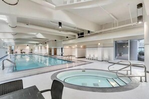 Indoor pool, a heated pool