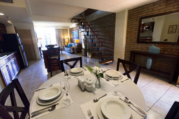 Family Apartment, 2 Bedrooms | Private kitchen | Coffee/tea maker, freezer