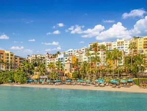 Sun loungers, beach towels