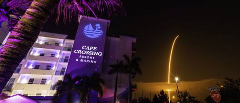 Front of property – evening/night