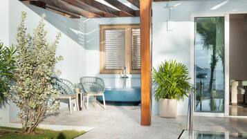 Beachfront One-Bedroom Butler Villa Suite with Private Pool (BVJP). | View from room