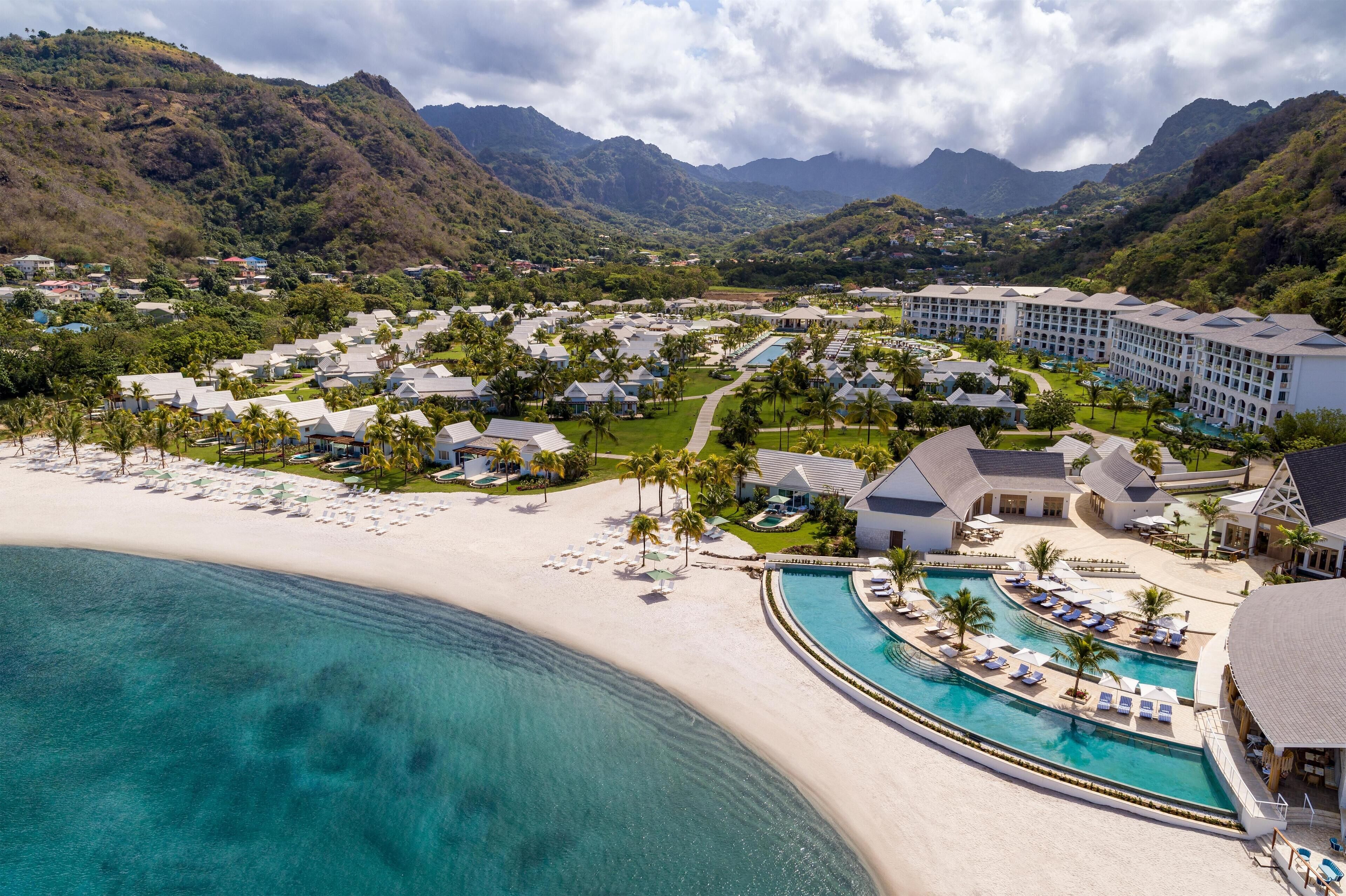 Private beach, white sand