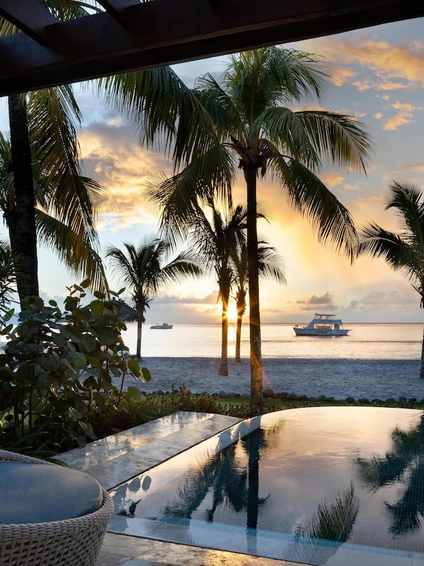 Beachfront One-Bedroom Butler Villa Suite with Private Pool (BVJP). | View from room