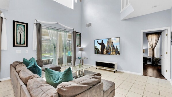 하우스, 침대(여러 개), 수영장 이용 (PHD8518) | 거실 공간