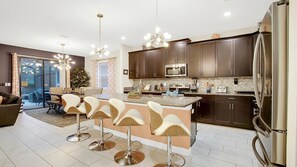 House, Multiple Beds, Pool Access (STC5428) | Private kitchen | Fridge, microwave, oven, stovetop