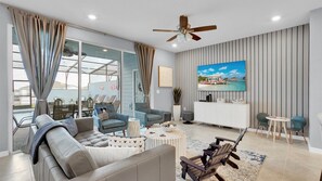 Maison, plusieurs lits, accès piscine (PFL3717) | Coin séjour