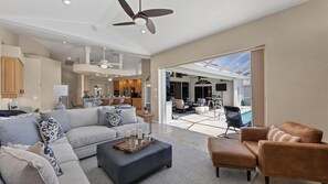 House, Multiple Beds, Pool Access (BJC1417) | Living area - 1417 Blue jay Court (Punta Gorda)