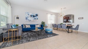 House, Multiple Beds, Pool Access (AF2588) | Living area - 2588 Archfeld Blvd (Kissimmee)