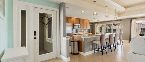 House, Multiple Beds, Pool Access (NPL829) | Private kitchen | Fridge, microwave, oven, stovetop