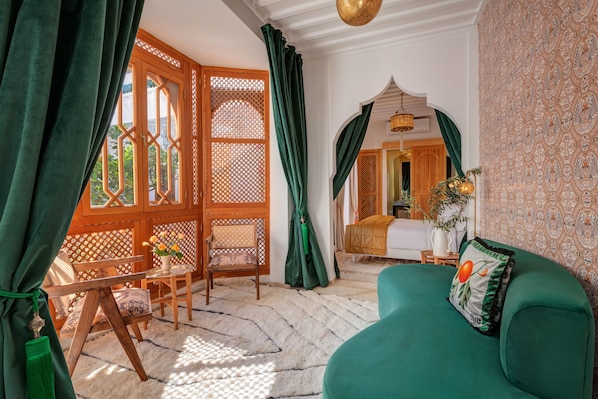 Deluxe Apartment | Egyptian cotton sheets, premium bedding, down comforters - Riad Botanica (Marrakech)