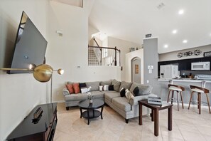 House, Multiple Beds, Pool Access (KP8038) | Living area - 8038 King Palm Circle (Kissimmee)