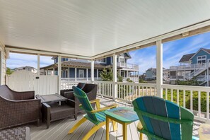 Terrace/patio - 6173 La Dolce Vita * 200ft to Beach Access (Nags Head)