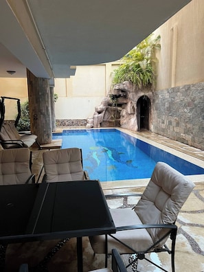 Villa, 2 chambres, fumeur, piscine privée | Extérieur