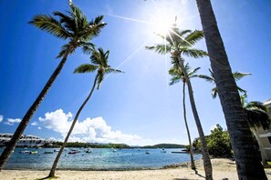 On the beach - Beachfront 2 Bedroom 2 Bathroom Condo with Full Ocean Views (St. Thomas)