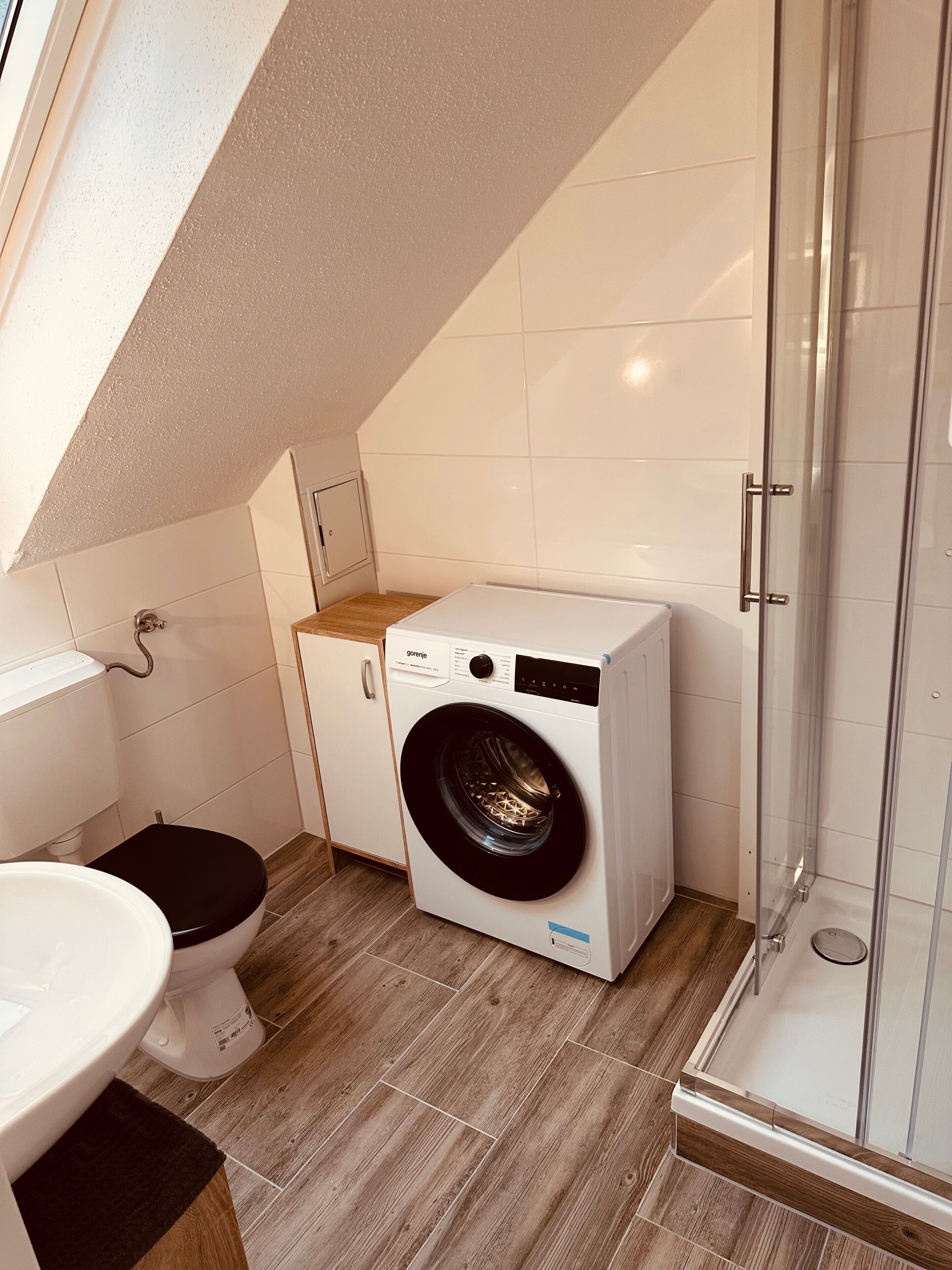 Dutxa, assecador de cabells i tovalloles 