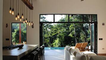 Premium Villa, Private Pool, Mountainside | Living area | 50-inch Smart TV with digital channels, Netflix, streaming services