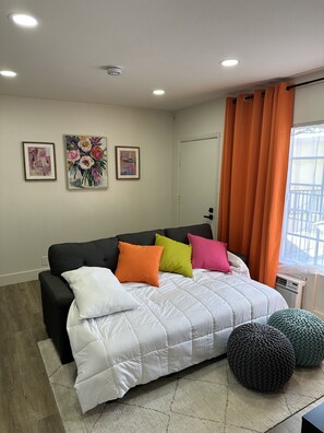 1 bedroom, iron/ironing board, travel crib, free WiFi