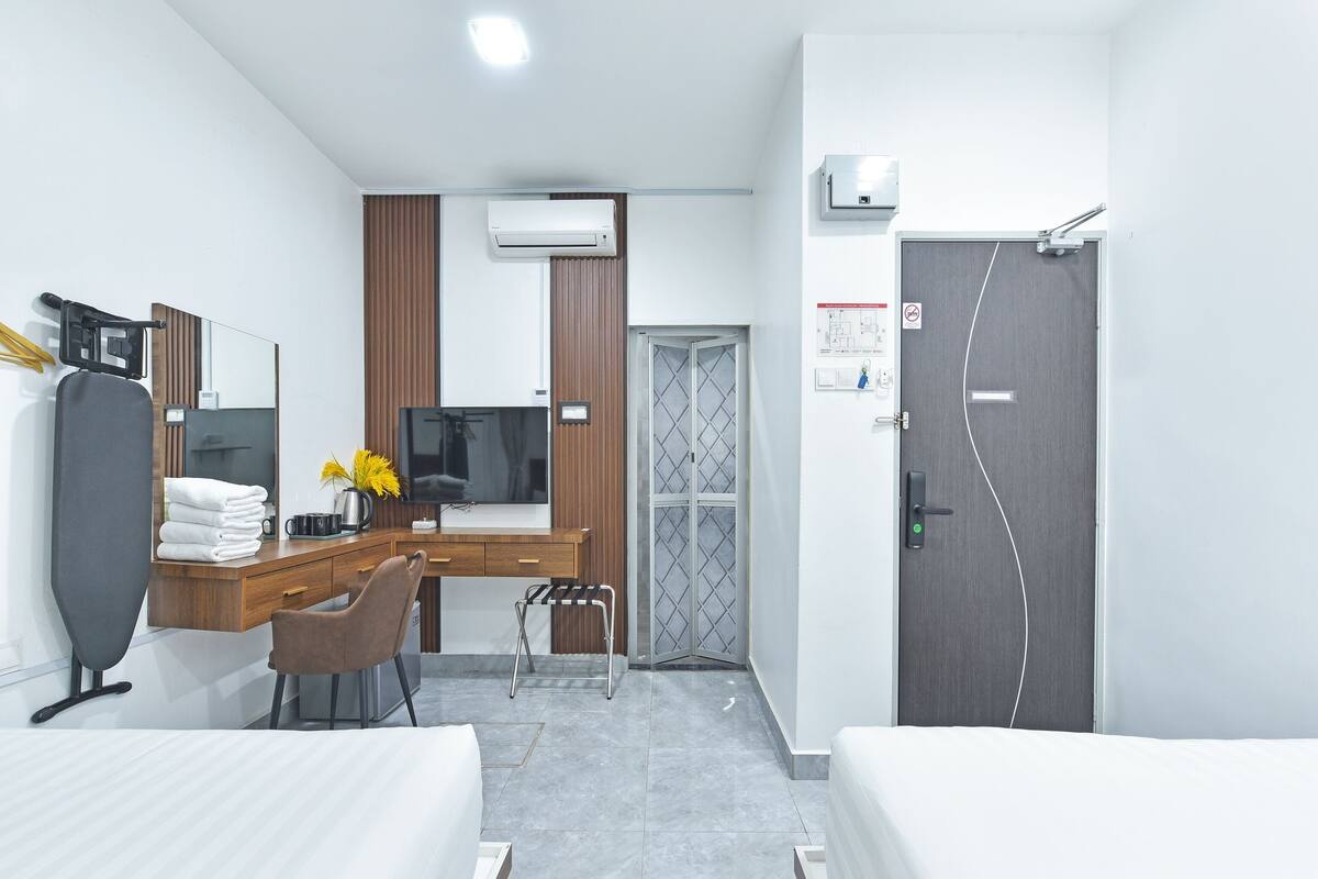 Familie suite | 1 slaapkamer, een strijkplank/strijkijzer, beddengoed