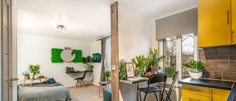 1 室のベッドルーム、WiFi、ベッドシーツ