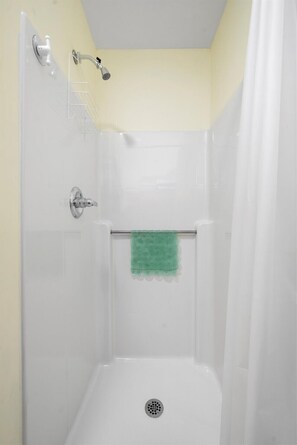 Towels, soap, shampoo